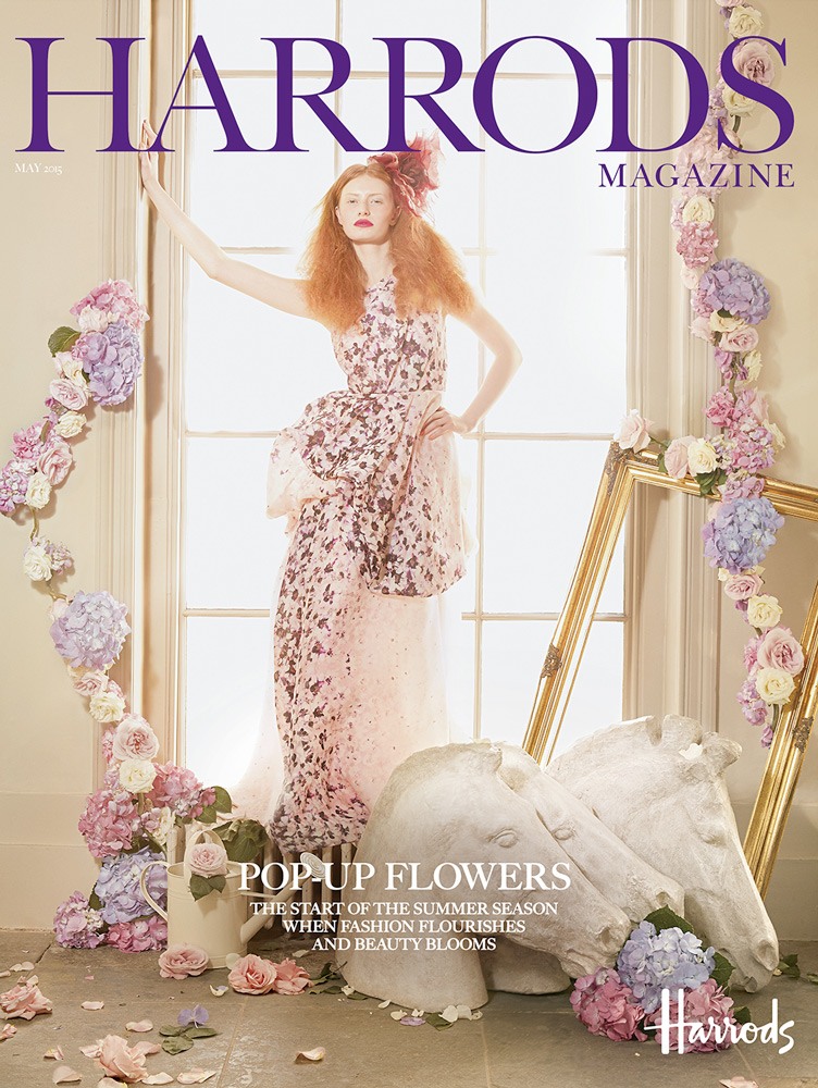 Harrods Magazine, Tale of the Flower Girl, editorial shoot  