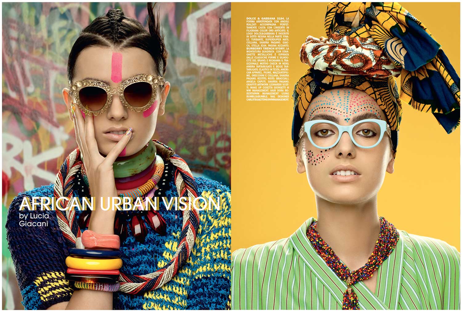 Luxottica sunglasses Dolce & Gabbana for Vogue Accessory